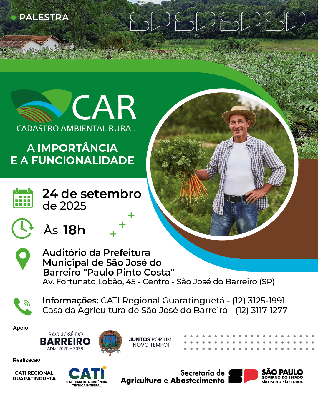 Palestra Cadastro Ambiental Rural – A importância e a funcionalidade.