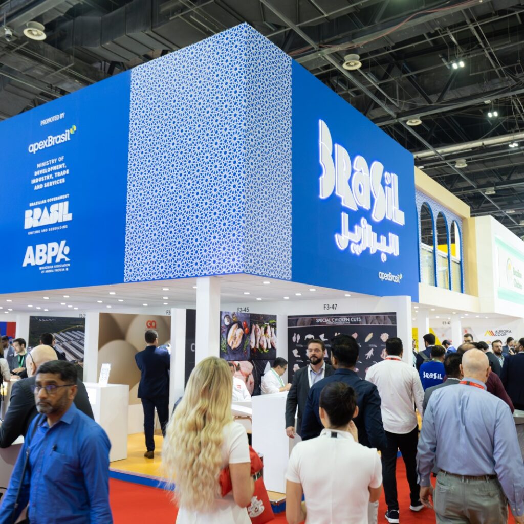 ABPA & ApexBrasil promovem novos negócios para a proteína animal do Brasil na Gulfood, em Dubai.