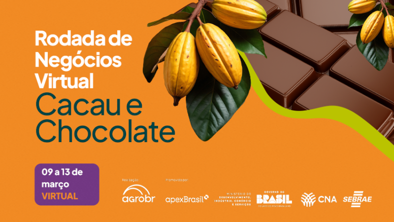 Rodada de Negócios Virtual Chocolate e Cacau 2026.