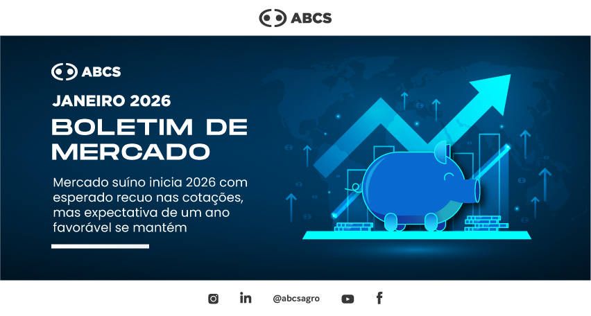 Mercado suíno inicia 2026 com esperado recuo nas cotações, mas expectativa de um ano favorável se mantém.